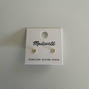 Gold Flower Stud Earrings